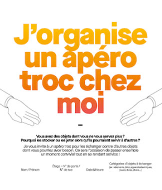J'organise un apéro troc chez moi