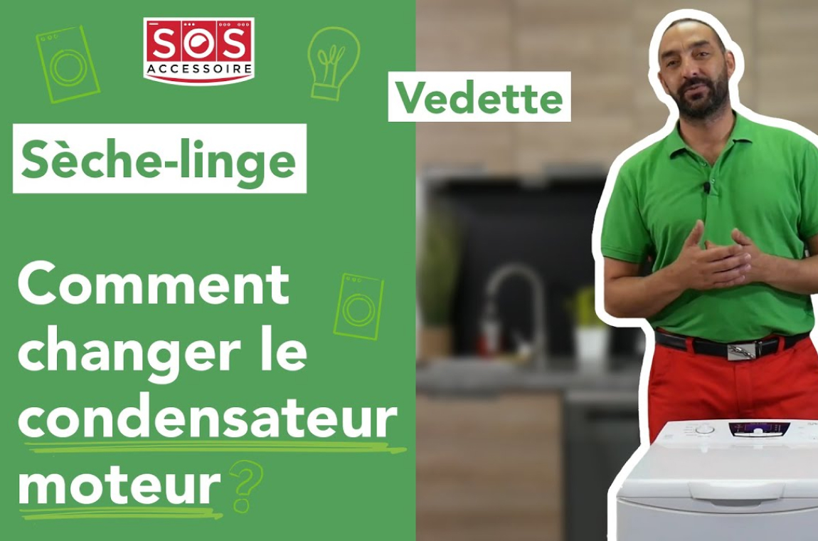 Sèche-linge Vedette Comment changer le condensateur moteur